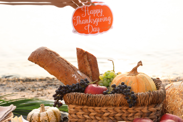 Thanksgiving on the beach