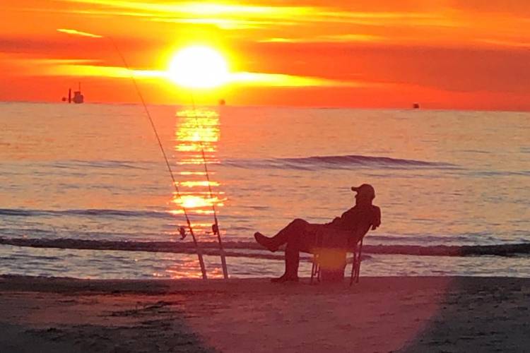 Gulf Shores Sunset Fishing