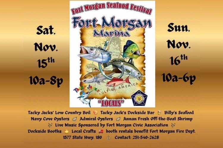 fort morgan seafood festival events